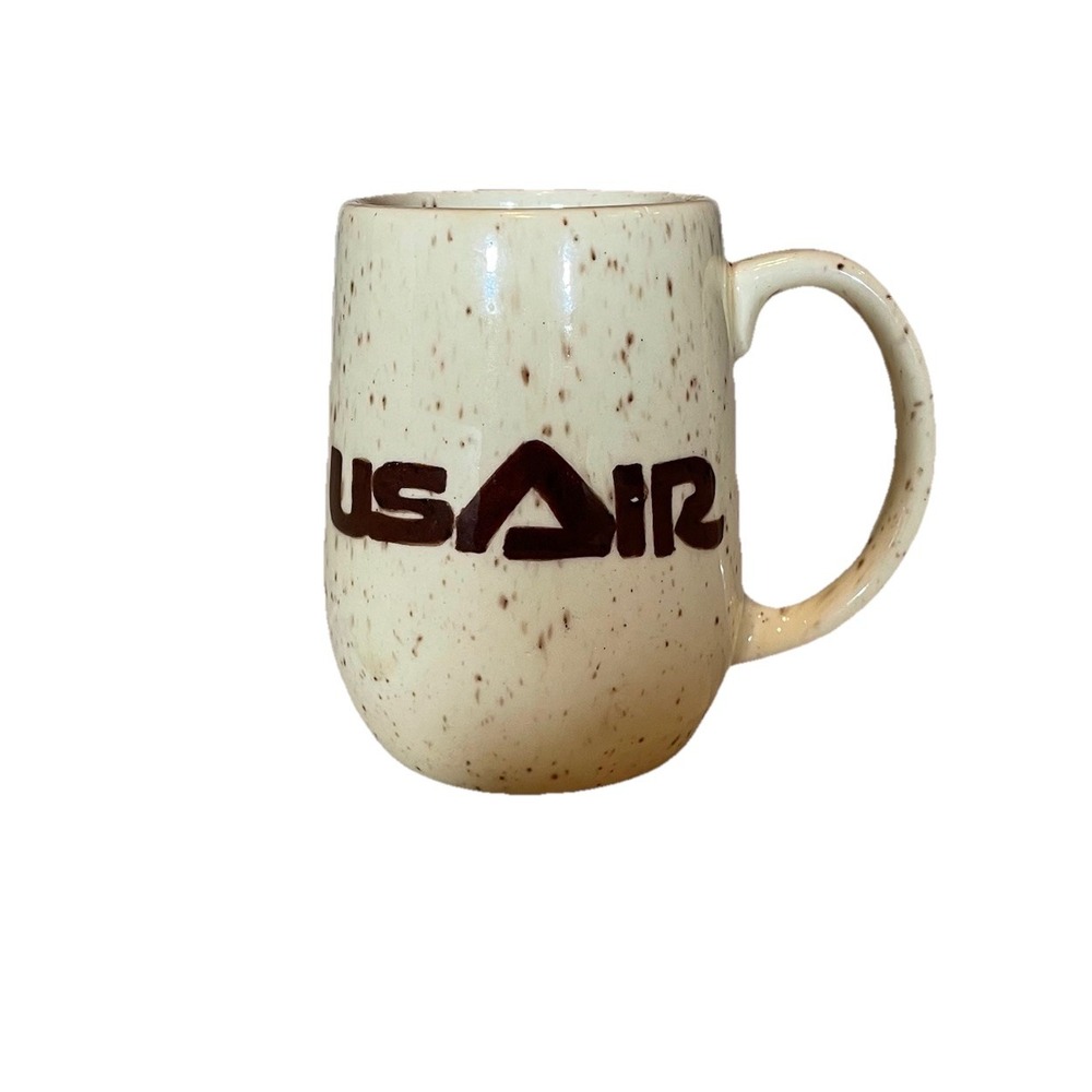 VTG US Air Mug Weller Pottery Speckled Stoneware 1970s‎ Aviation Memorabilia